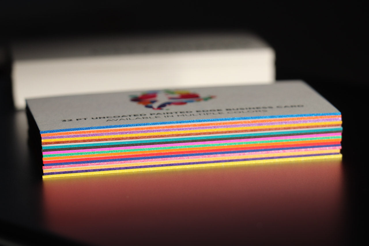 Color Painted Edge Business Card